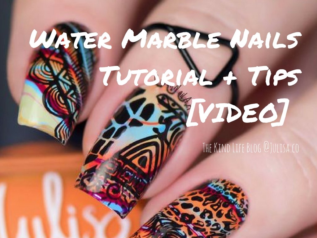 Watermarble Nails Tutorial [VIDEO] | Julisa Vegan Nail Polish