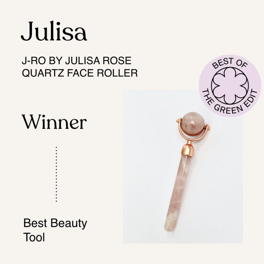 J-RO by Julisa 24K Gold Rose Quartz Face Roller Jade Roller | JULISA.co