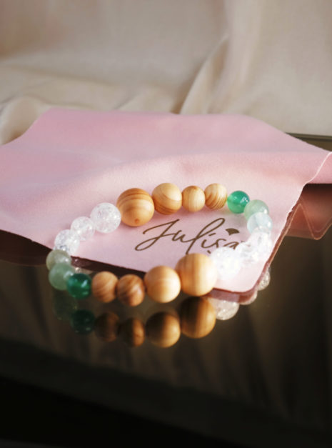FUTABA Aromatherapy Bracelet Agate + Hinoki JULISA (2)